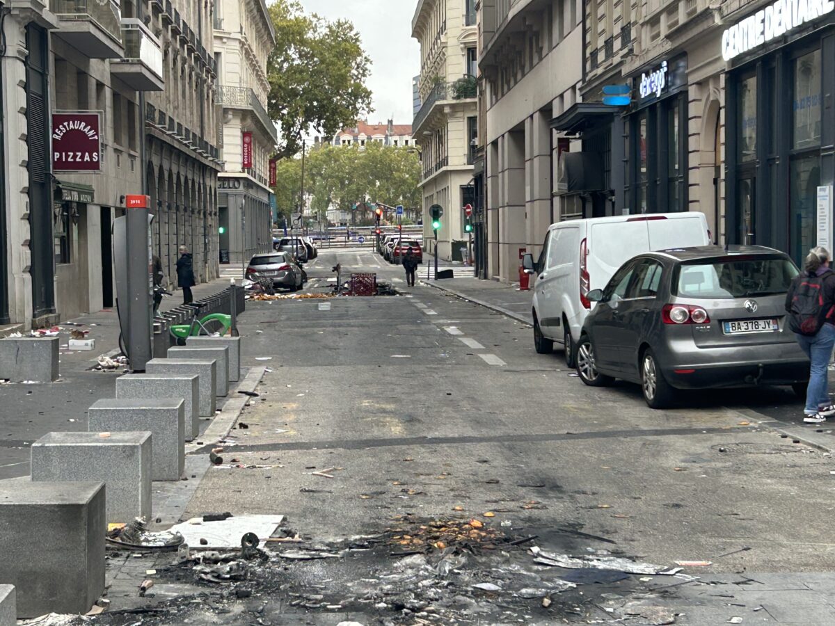 L'après émeutes du 17 octobre 2026 à Lyon @Guillaume Lamy