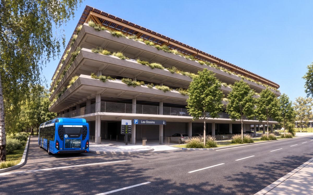 Le futur PEM des Glaisins © Marc Mimram Architecture Ingénierie pour le Grand Annecy.